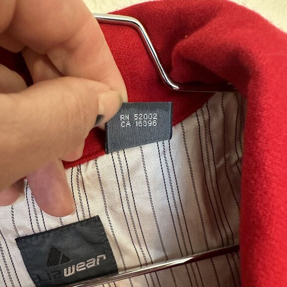 Vintage Womens Red Wool Vest Liz Claiborne Button Front Pockets 1990s Large - Picture 3 of 10